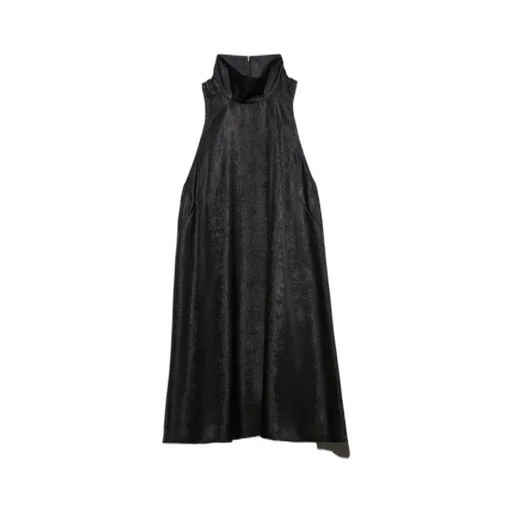 Laminated Suspender Mini Dress