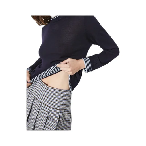 Long-Sleeved Wool Knit Sweater