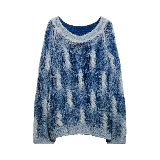 Double-Sided Knitted Pullover