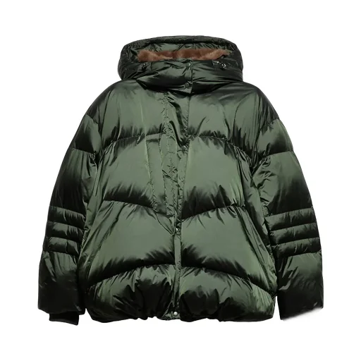 Oversized Hooded Down Jacket