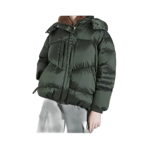 Oversized Hooded Down Jacket