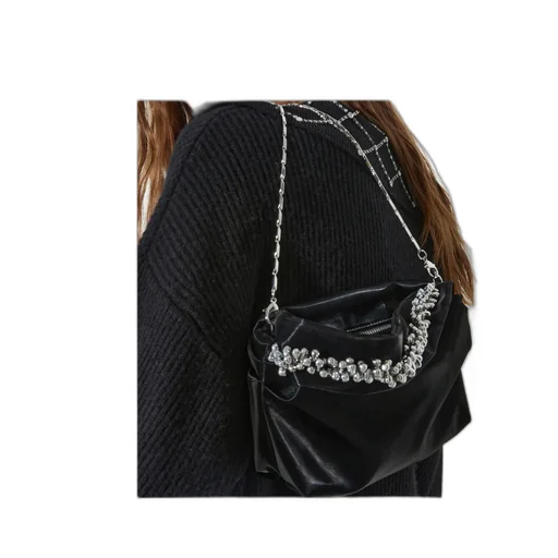 Zippered Shoulder Bag