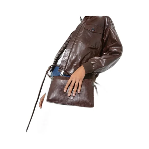 Zippered Shoulder Bag