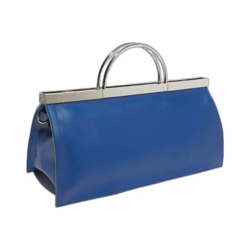 Single-Shoulder Bag With Metal Handle