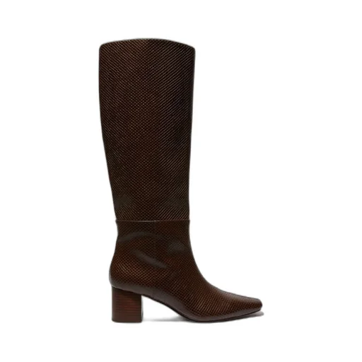 Chunky-Heeled Knee-High Boots