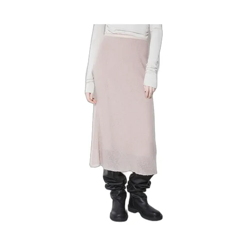Wool Tulle Midi Skirt