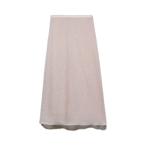 Wool Tulle Midi Skirt