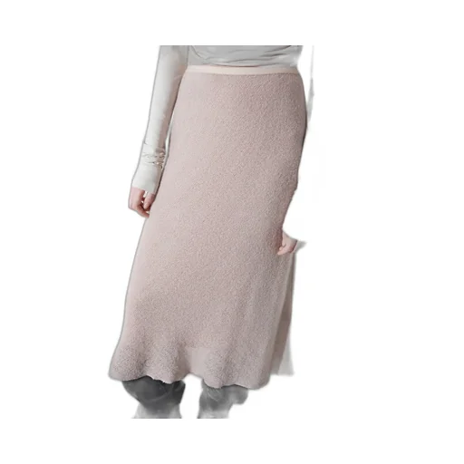 Wool Tulle Midi Skirt
