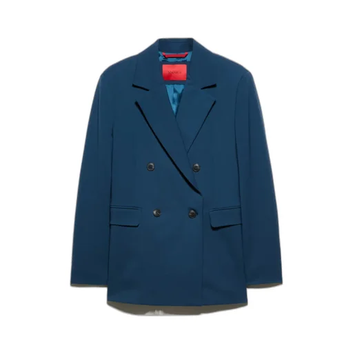 Double-Breasted Gabardine Blazer