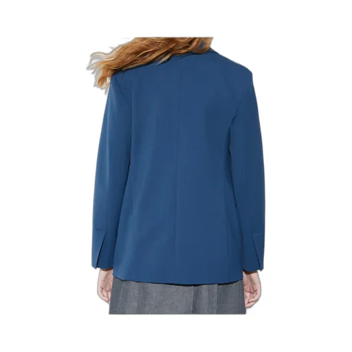 Double-Breasted Gabardine Blazer