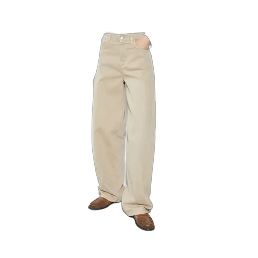 Barrel Leg Drill Trousers