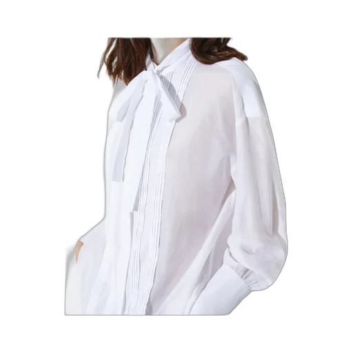 Cotton And Silk Voile Shirt