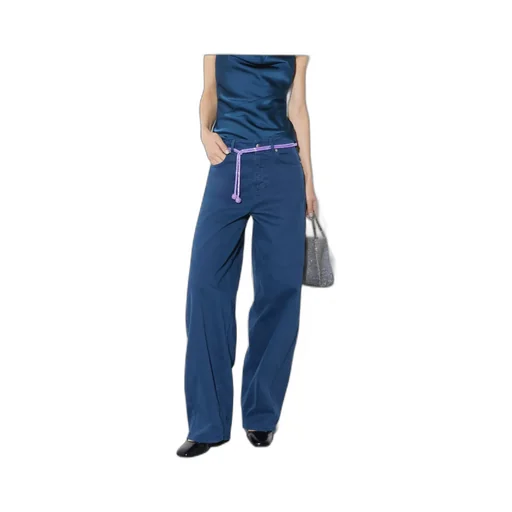 Barrel Leg Drill Trousers