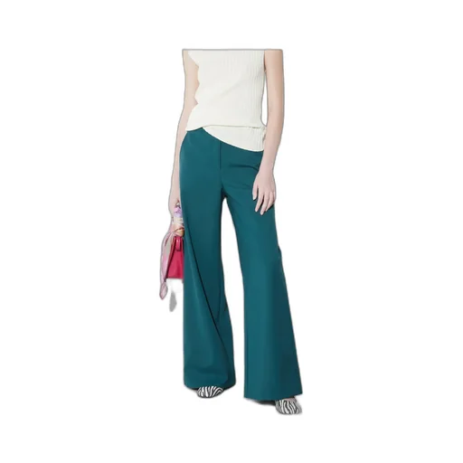 Wide-Fit Gabardine Trousers