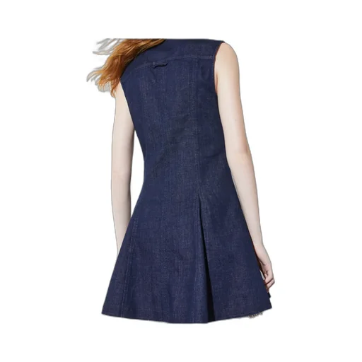 Flared Denim Shirt Dress