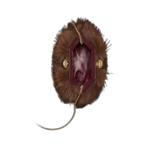 Marc Jacobs The Faux Fur Glam Small Clutch Bag