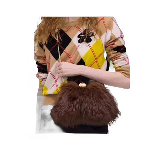 Marc Jacobs The Faux Fur Glam Small Clutch Bag
