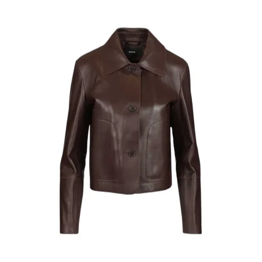 Arma Emy Cropped Leather Jacket