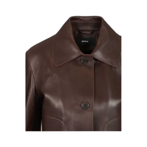 Arma Emy Cropped Leather Jacket