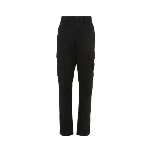 Stone Island Junior Logo Patch Cargo Trousers
