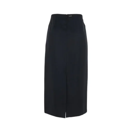 Twinset Logo Plaque Zipped Skirt