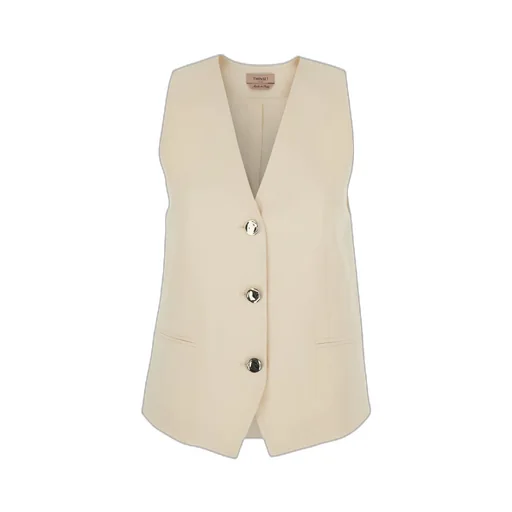 Twinset V-Neck Buttoned Vest