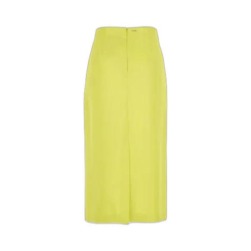 Twinset Logo Plaque Zipped Skirt