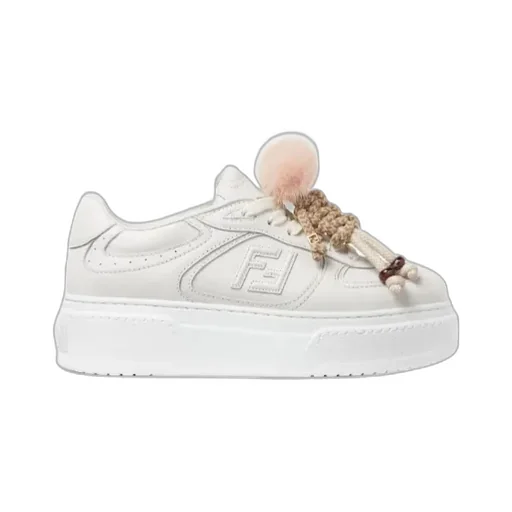 Fendi Match Platform Lace-Up Sneakers
