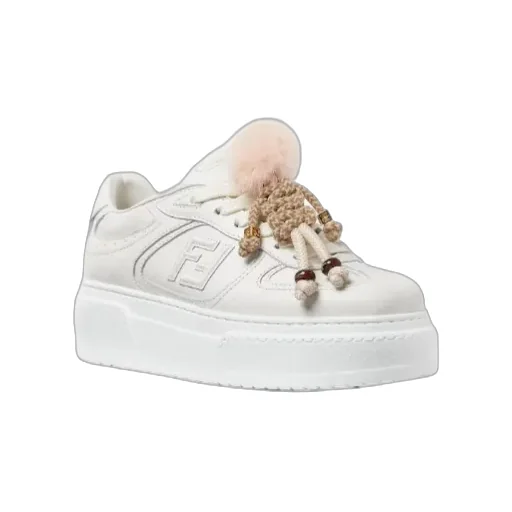 Fendi Match Platform Lace-Up Sneakers