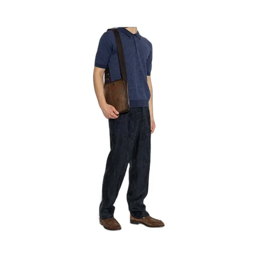 Etro Textured Knit Polo Shirt