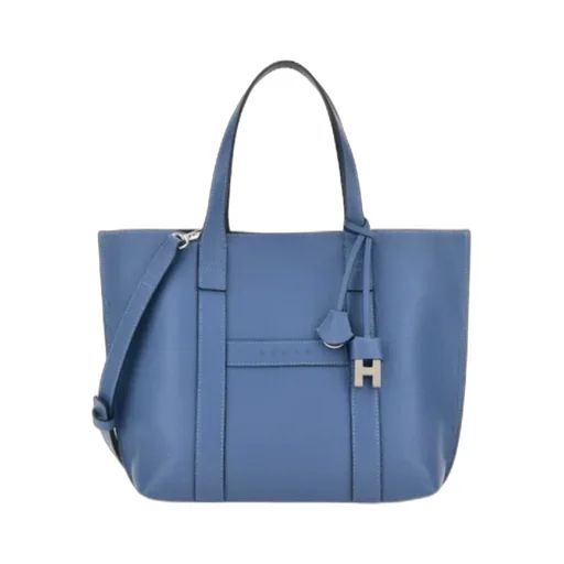 Hogan Logo Embossed Top Handle Bag