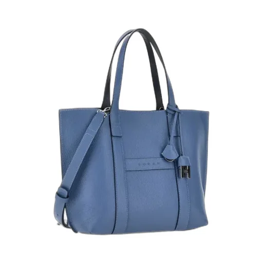 Hogan Logo Embossed Top Handle Bag