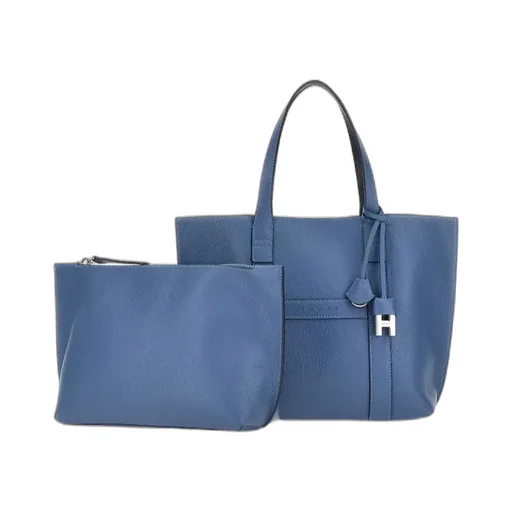 Hogan Logo Embossed Top Handle Bag