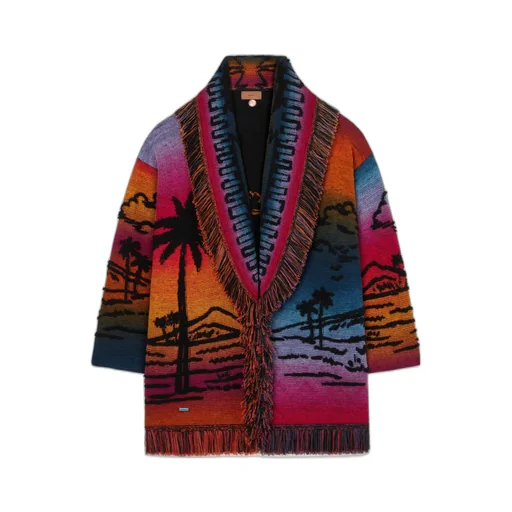Sunset Stories Fringed Cardi-Coat
