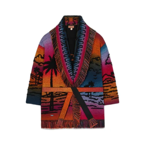 Sunset Stories Fringed Cardi-Coat