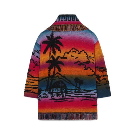 Sunset Stories Fringed Cardi-Coat