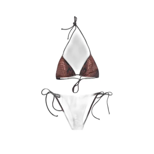Jean Paul Gaultier Printed String Bikini Set