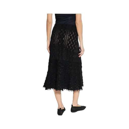 Jil Sander Decorative Weave Knitted Midi Skirt