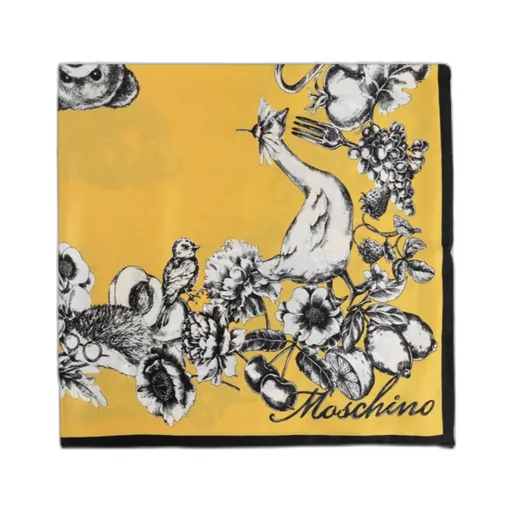 Moschino Illustrated Print Scarf