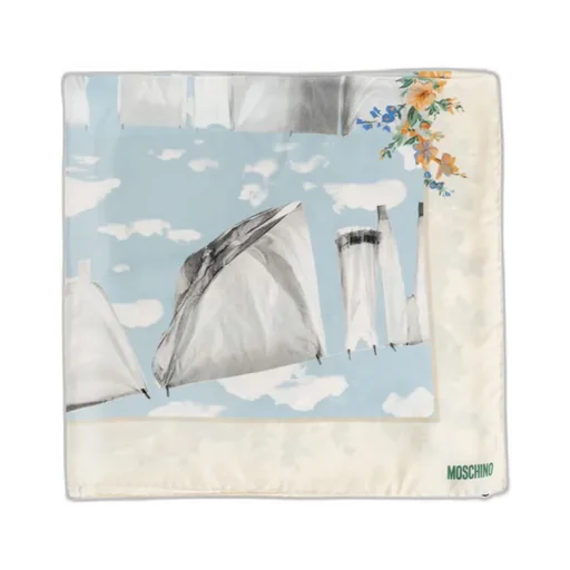 Moschino Laundry Line Print Scarf