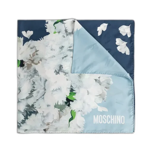 Moschino Floral Printed Satin Scarf