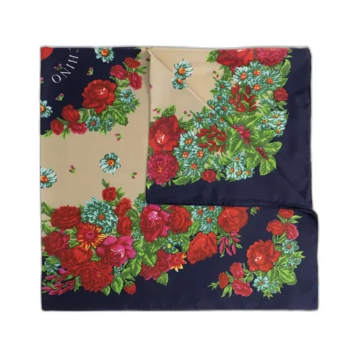 Moschino Floral Print Silk Scarf