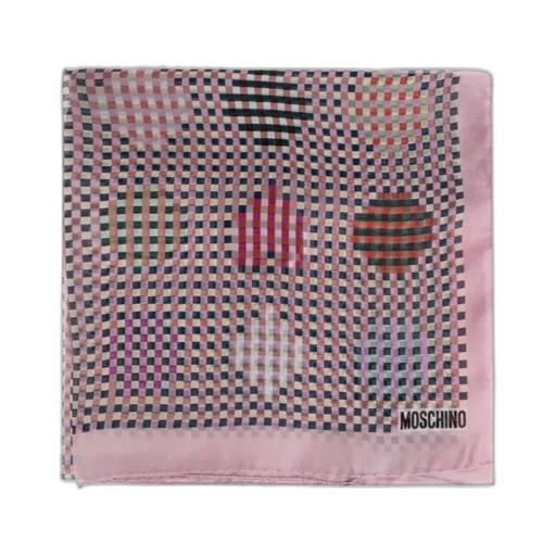 Moschino Checked Logo Scarf