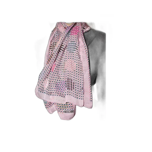 Moschino Checked Logo Scarf