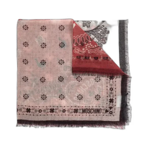 Moschino Printed Fringed Scarf