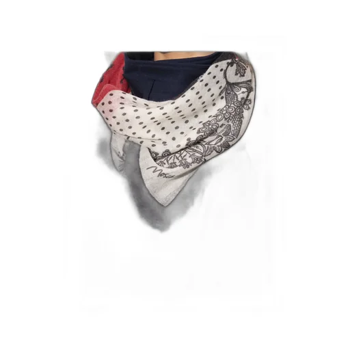 Moschino Printed Fringed Scarf
