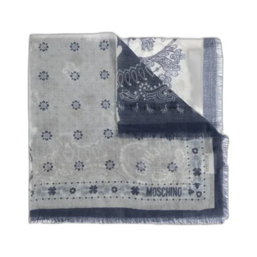 Moschino Printed Fringed Scarf