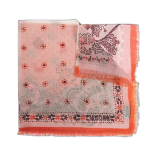Moschino Printed Fringed Scarf