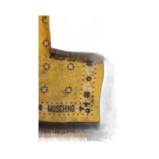 Moschino Printed Fringed Scarf