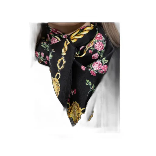 Dolce & Gabbana Chain Print Floral Scarf